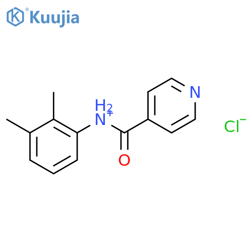2,3-dimethyl-N-(pyridin-4-ylcarbonyl)anilinium chloride structure