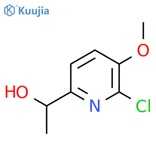 1-(6-Chloro-5-methoxypyridin-2-yl)ethanol structure