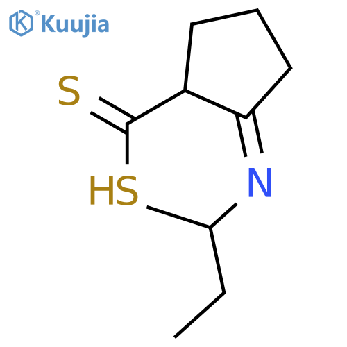 Cyclopentanecarbodithioic acid, 2-[(1-methylpropyl)imino]- structure