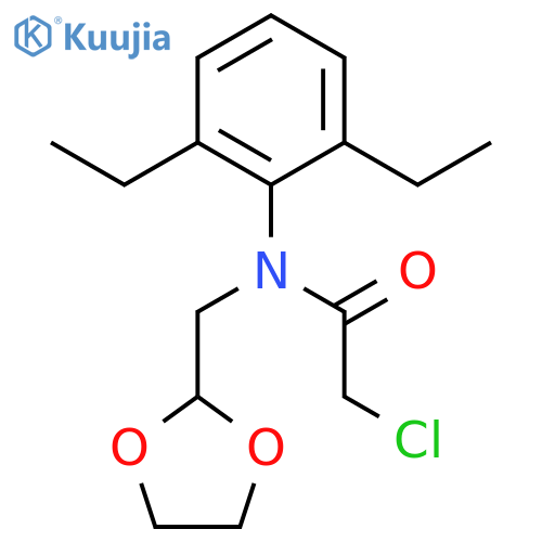 Acetamide, 2-chloro-N-(2,6-diethylphenyl)-N-(1,3-dioxolan-2-ylmethyl)- structure