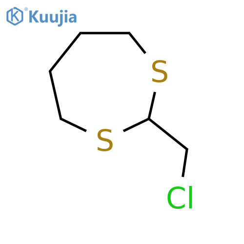 2-Chloromethyl-1,3dithiepane structure