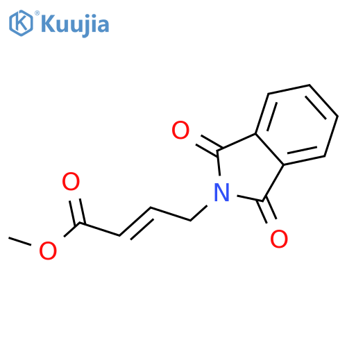 2-Butenoic acid,4-(1,3-dihydro-1,3-dioxo-2H-isoindol-2-yl)-, methyl ester structure
