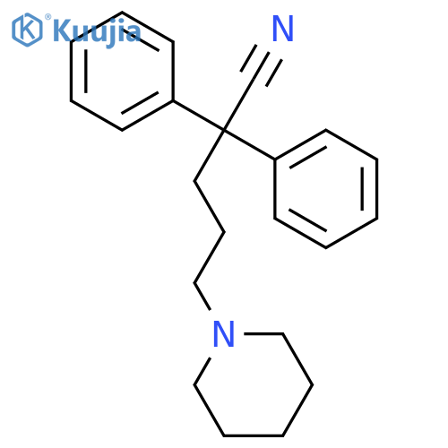 1-Piperidinepentanenitrile,a,a-diphenyl- structure