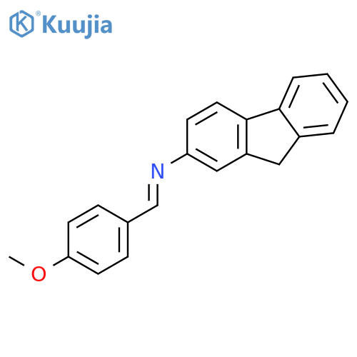2-(4-Methoxybenzylidene)aminofluorene structure