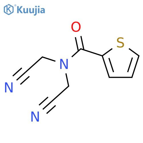 N,N-bis(cyanomethyl)thiophene-2-carboxamide structure