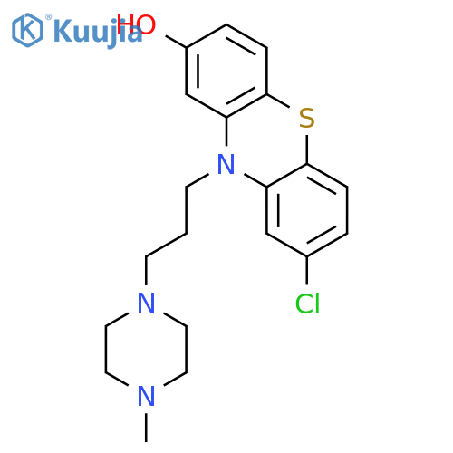 10H-Phenothiazin-2-ol, 8-chloro-10-[3-(4-methyl-1-piperazinyl)propyl]- structure