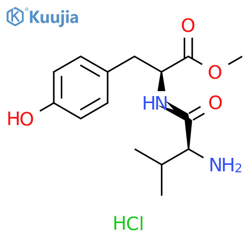 L-Tyrosine, L-valyl-, methyl ester, monohydrochloride (9CI) structure