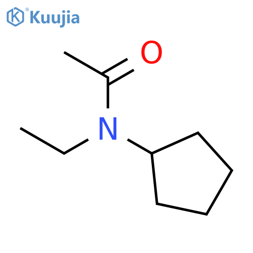 N-cyclopentyl-N-ethylacetamide structure