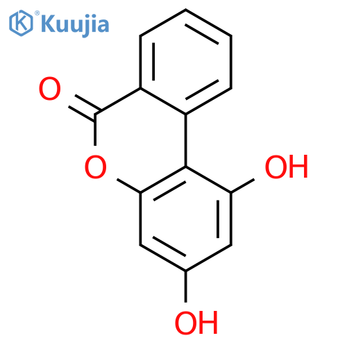 1,3-Dihydroxy-6H-benzocchromen-6-one structure