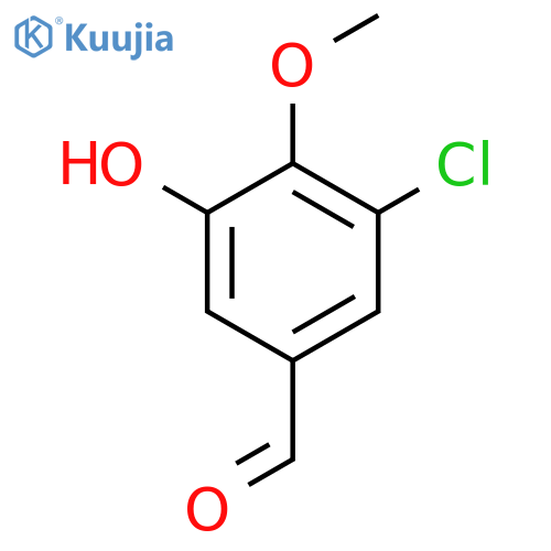 3-Chloro-5-hydroxy-4-methoxybenzaldehyde structure