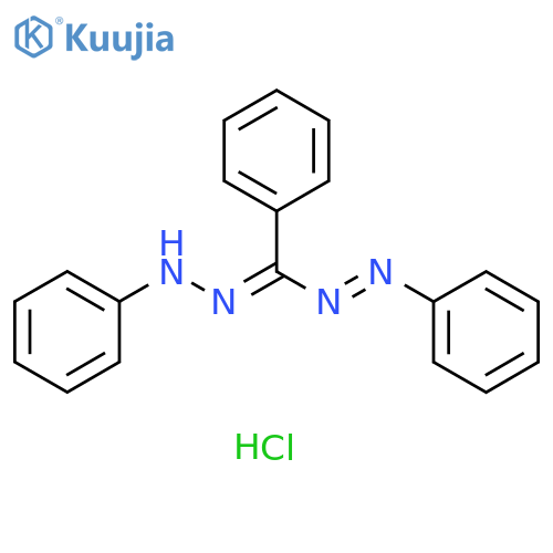 Methanone, phenyl(2-phenyldiazenyl)-, 2-phenylhydrazone, hydrochloride (1:1) structure