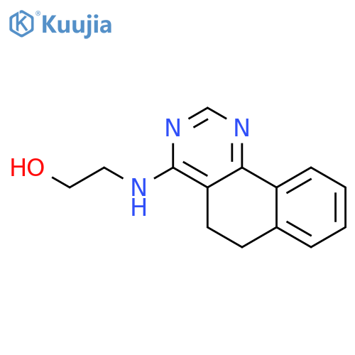 Ethanol, 2-[(5,6-dihydrobenzo[h]quinazolin-4-yl)amino]- structure