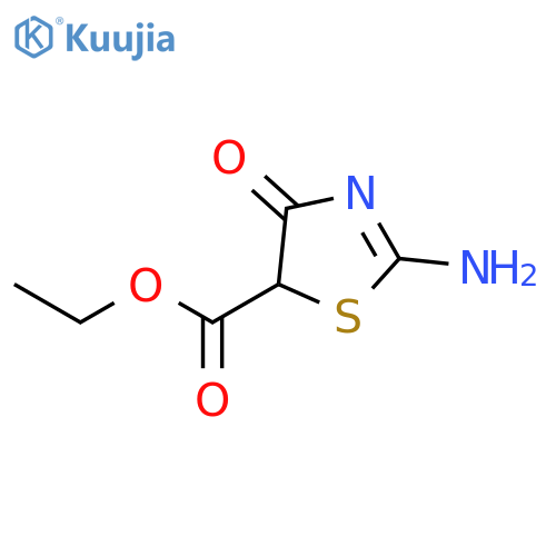 Ethyl 2-amino-4-oxo-4,5-dihydrothiazole-5-carboxylate structure