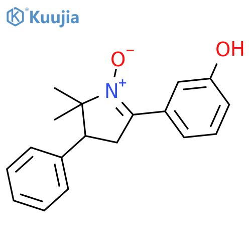 Phenol,3-(3,4-dihydro-2,2-dimethyl-1-oxido-3-phenyl-2H-pyrrol-5-yl)- structure