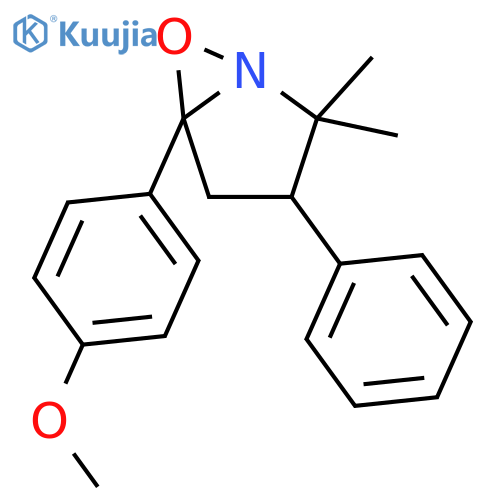 6-Oxa-1-azabicyclo[3.1.0]hexane,5-(4-methoxyphenyl)-2,2-dimethyl-3-phenyl- structure