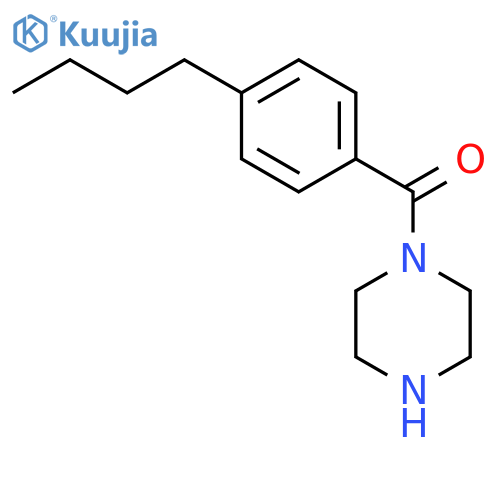 Piperazine, 1-(4-butylbenzoyl)- structure