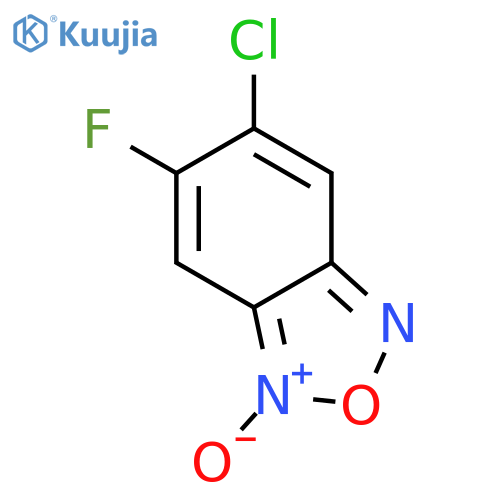 2,1,3-BENZOXADIAZOLE, 5-CHLORO-6-FLUORO-, 1-OXIDE structure