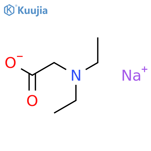 Sodium (diethylamino)acetate structure