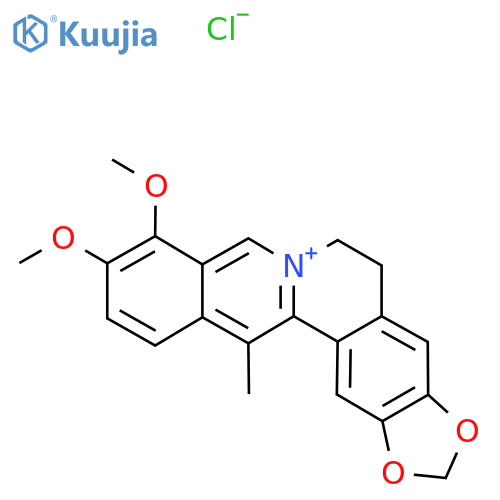 13-Methylberberine chloride structure