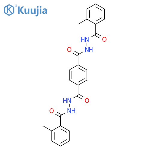 1,4-Benzenedicarboxylic acid, bis[2-(2-methylbenzoyl)hydrazide] structure