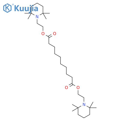 Decanedioic acid, bis[2-(2,2,6,6-tetramethyl-1-piperidinyl)ethyl] ester structure