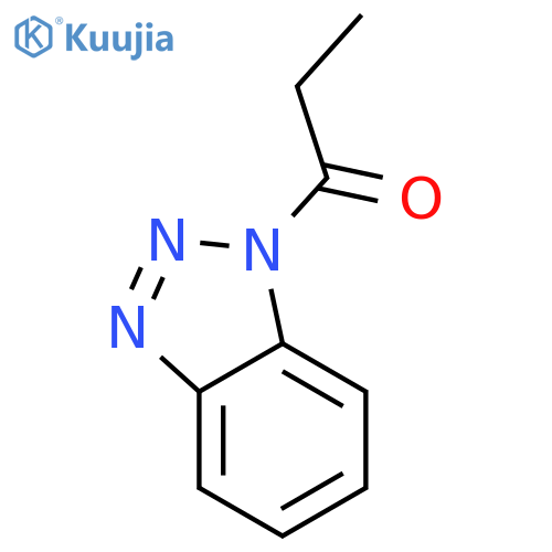 1-(1H-1,2,3-benzotriazol-1-yl)propan-1-one structure