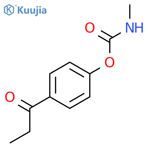 1-Propanone, 1-[4-[[(methylamino)carbonyl]oxy]phenyl]- structure