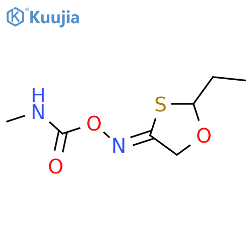 ({[(4Z)-2-ethyl-1,3-oxathiolan-4-ylidene]amino}oxy)(methylamino)methanone structure