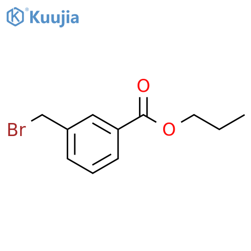 Benzoic acid, 3-(bromomethyl)-, propyl ester structure