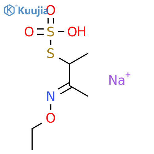 Thiosulfuric acid,S-[2-(ethoxyimino)-1-methylpropyl] ester, sodium salt (1:1) structure