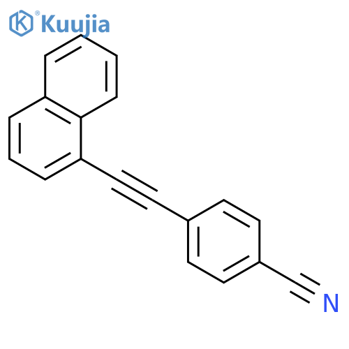 Benzonitrile, 4-[2-(1-naphthalenyl)ethynyl]- structure