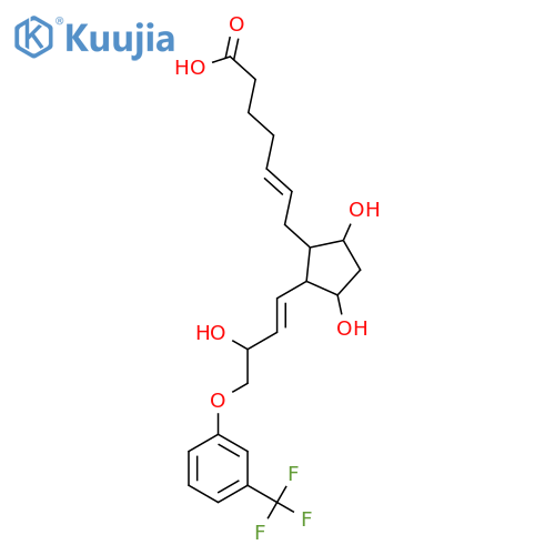 (5z)-7-[(1r,2r,3r,5s)-3,5-dihydroxy-2-{(3s)-3-hydroxy-4-[3-(trifl Uoromethyl)phenoxy]-1-buten-1-yl}cyclopentyl]-5-heptenoic Acid structure