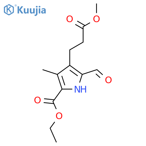 5-(Ethoxycarbonyl)-2-formyl-4-methyl-1H-pyrrole-3-propanoic Acid Methyl Ester structure