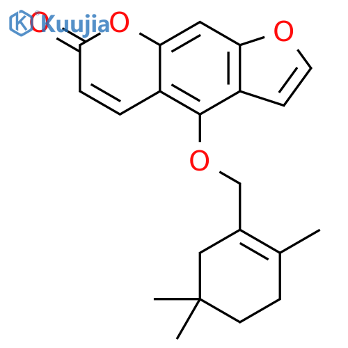 4-[(2,5,5-Trimethyl-1-cyclohexen-1-yl)methoxy]-7H-furo[3,2-g][1]benzopyran-7-one structure