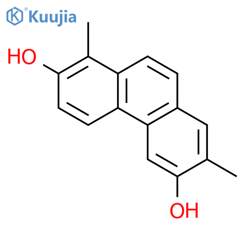 2,6-Dihydroxy-1,7-dimethylphenanthrene, 'Micrandrol A' structure