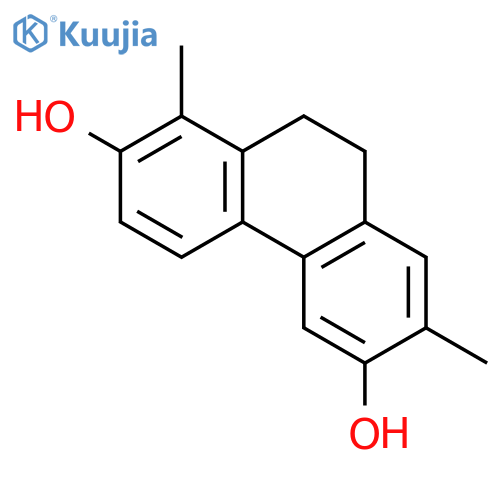 9,10-Dihydro-2,6-dihydroxy-1,7-dimethylphenanthrene, 'Micrandrol B' structure