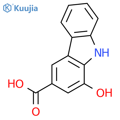 9H-Carbazole-3-carboxylic acid, 1-hydroxy- structure
