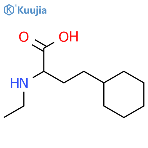 4-cyclohexyl-2-(ethylamino)butanoic Acid structure