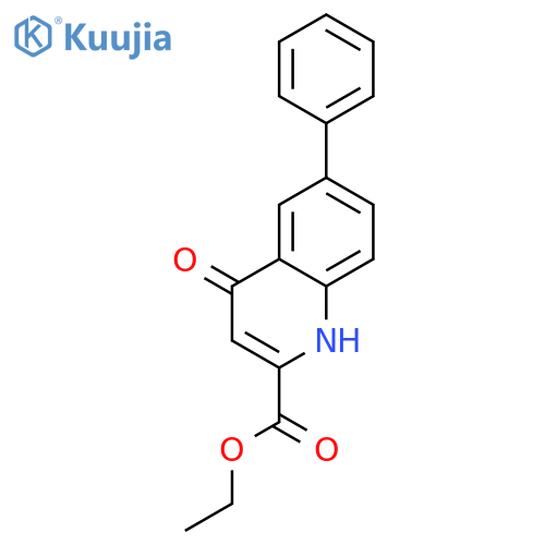 ethyl 4-oxo-6-phenyl-1,4-dihydroquinoline-2-carboxylate structure