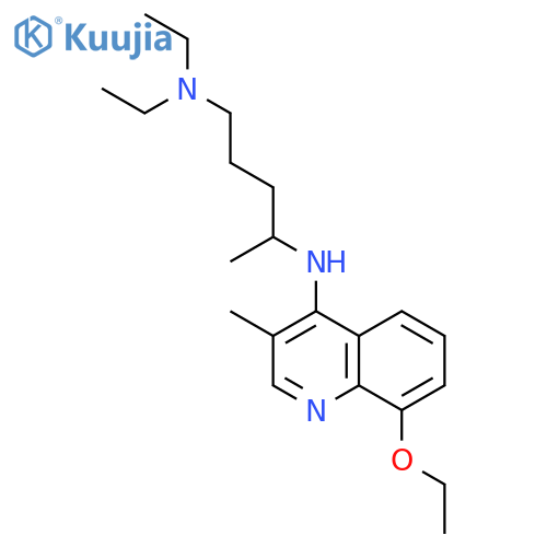 N~4~-(8-ethoxy-3-methylquinolin-4-yl)-N~1~,N~1~-diethylpentane-1,4-diamine structure