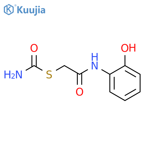 Carbamothioic acid,S-[2-[(2-hydroxyphenyl)amino]-2-oxoethyl] ester structure