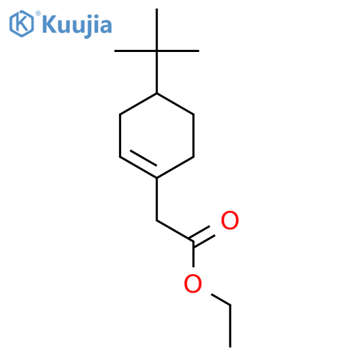 1-Cyclohexene-1-acetic acid, 4-(1,1-dimethylethyl)-, ethyl ester structure