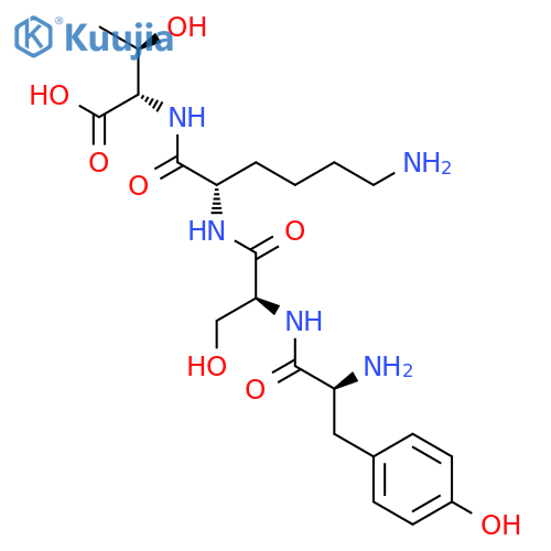 L-Threonine, L-tyrosyl-L-seryl-L-lysyl- structure