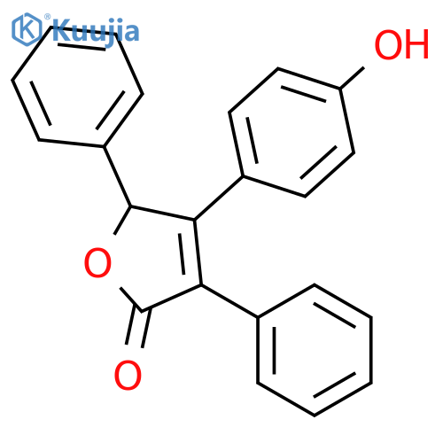 2(5H)-FURANONE, 4-(4-HYDROXYPHENYL)-3,5-DIPHENYL- structure