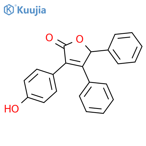 2(5H)-FURANONE, 3-(4-HYDROXYPHENYL)-4,5-DIPHENYL- structure