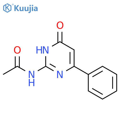 Acetamide,N-(1,6-dihydro-6-oxo-4-phenyl-2-pyrimidinyl)- structure