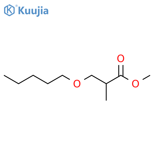 Propanoic acid, 2-methyl-3-(pentyloxy)-, methyl ester structure