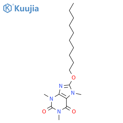 8-decoxy-1,3,7-trimethylpurine-2,6-dione structure