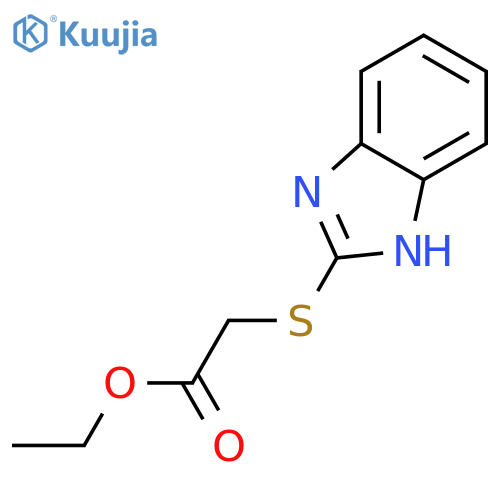 ethyl (1H-benzimidazol-2-ylthio)acetate structure
