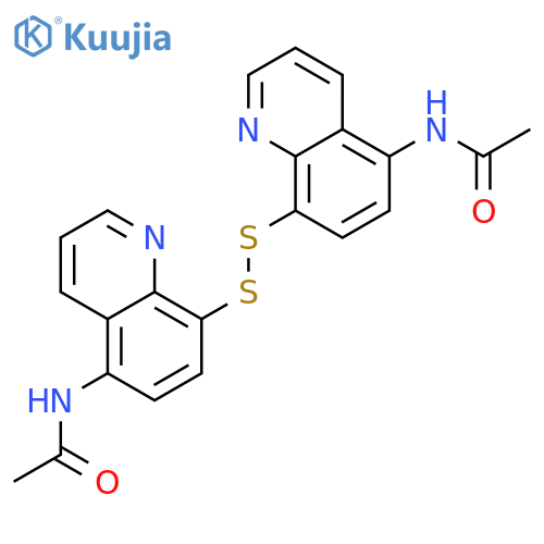 Acetamide,N,N'-(dithiodi-8,5-quinolinediyl)bis- (9CI) structure
